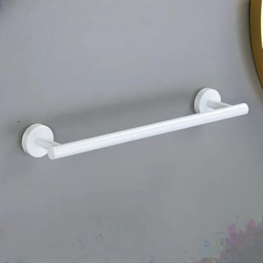 Imagem de Conjunto de acessórios para banheiro em ouro branco, barra de toalha de aço inoxidável 304, anel de toalha, suporte para papel higiênico, gancho para roupão, conjunto de acessórios, branco, barra de