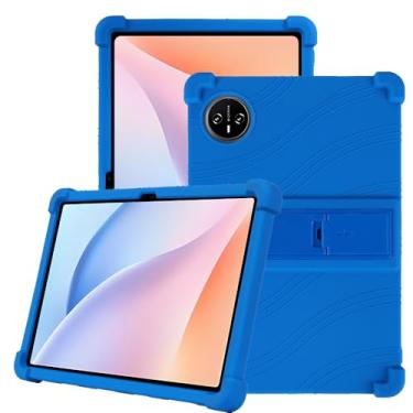 Imagem de Sozengba Capa para tablet DOOGEE Tab A9 Plus, para DOOGEE Tab A9 Pro Plus 11 polegadas, capa protetora à prova de choque de silicone macio ajustável para crianças para tablet de 11 polegadas (azul)