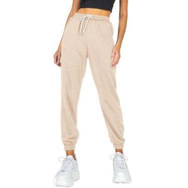 Imagem de Calça de moletom feminina AUTOMET com decote apertado, atlética, damas