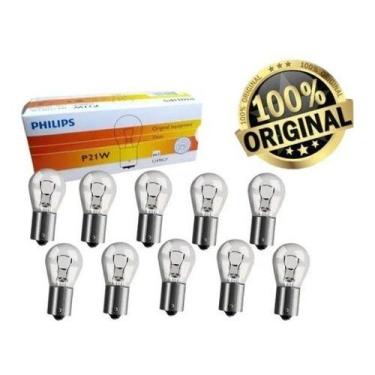 Imagem de Lampada Comum 1 Polo 12v P21w Philips 12498 Caixa C/10
