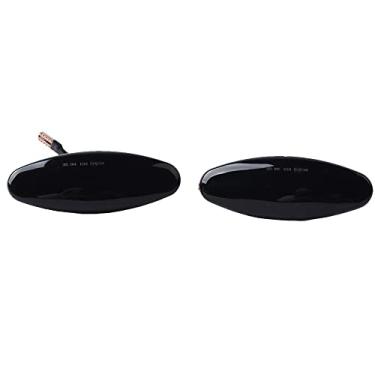 Imagem de KACEPAR Lâmpadas repetidoras de seta do para-lama frontal, luzes de LED âmbar, 1999-2007, compatível com Jaguar S-Type XK 8/XKR 1996-2005 XJ X350 2003-2006 - Lente fumê