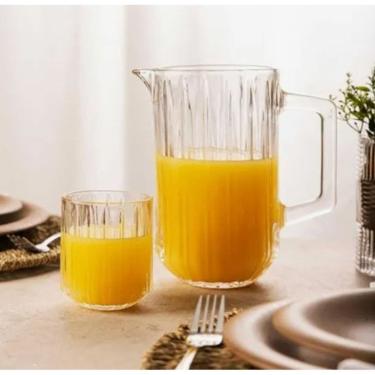 Imagem de Conjunto 7 Peças Jarra com 6 Copos de Cristal Bangkok 1,45L/300ml - Wolff