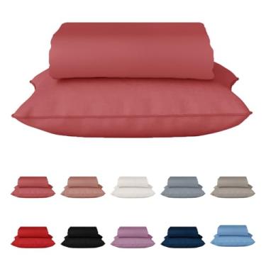 Imagem de Genérico, Jogo de Cama Solteiro 2 Peças 100% Algodão C/Elástico Cor:Rosa