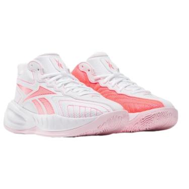 Imagem de Reebok Tênis infantil unissex, Calçado branco/rosa Blast/Frosted Berry, 20