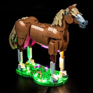 Imagem de BrickBling Apenas luz LED, compatível com Lego Creator 3 em 1 Beautiful Horse 31166-Não vem com modelo