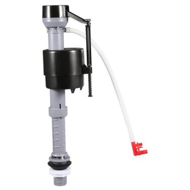 Imagem de IEUDNS Válvula de enchimento de vaso sanitário, válvula de descarga, substituição, tanque de entrada silencioso profissional, acessório de controle de água, Clipe Vermelho