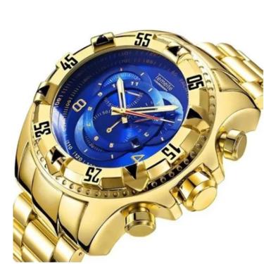 Imagem de Relógio Grande Luxury Masculino - Temeite de Luxo Barato