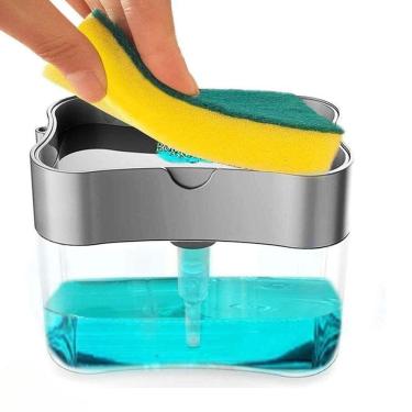 Imagem de Dispenser Detergente Sabao 2X1 Detergente Suporte Porta