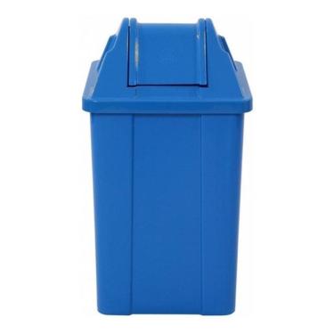 Imagem de Lixeira Plástica Quadrada Com Tampa Vai - Vem 60 Litros