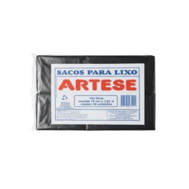 Imagem de Saco lixo preto 100L 5uni Artese