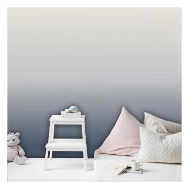 Imagem de Papel de Parede Decorativo Degrade Azul Petróleo - Material Adesivo 3M