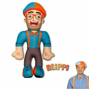 Imagem de 13''blippi figura de pelúcia brinquedo macio boneca de pelúcia para o 