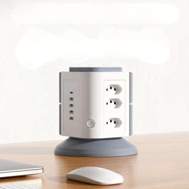 Imagem de Régua de Energia Vertical com Portas USB - Atena