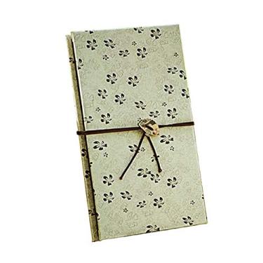 Imagem de Enyuwlcm Livro de recortes Kraft pequeno de capa dura com página marrom 10 x 15 cm feito à mão, álbum faça você mesmo, adequado para mulheres, meninas, viagens, 40 páginas
