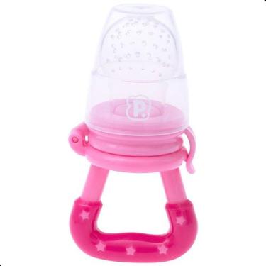 Imagem de Chupeta Alimentadora Mordedor De Silicone Pimpolho, Rosa