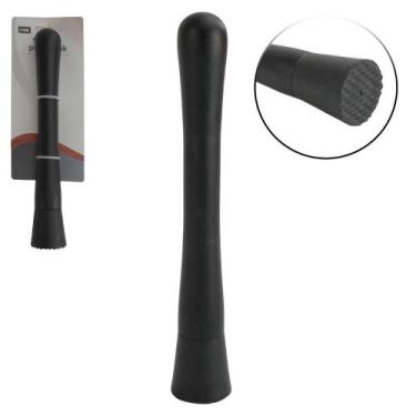 Imagem de Socador de Inox Para Caipirinha 20cm Preto - Genérico