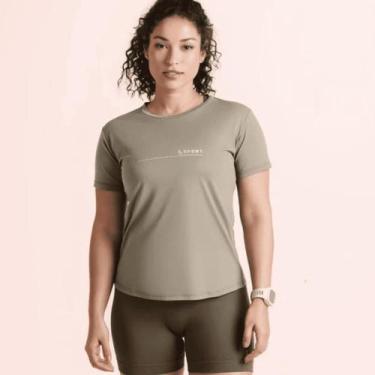 Imagem de Camiseta Lupo Sport T-Shirt Poliamida Básica 77052-005, Caqui, XG