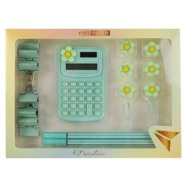 Imagem de Kit Escritório Candy Colors YP8629 - Material de Papelaria Completo