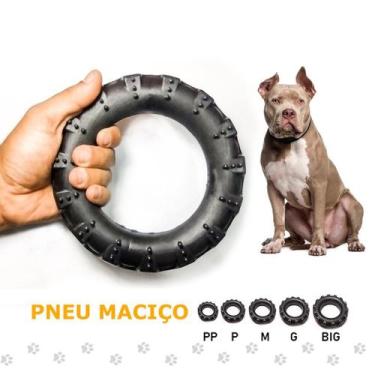 Imagem de Pneu Mordedor de Borracha Para Cães Brinquedo Pet - 2D