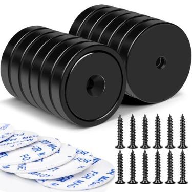 Imagem de Cup Magnets LOVIMAG 50 kg de neodímio com orifício à prova d'água, pac