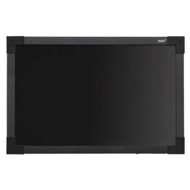 Imagem de Lousa Quadro Negro Uv Moldura Mdf Soft 90x60cm Anotações Aulas - Stalo
