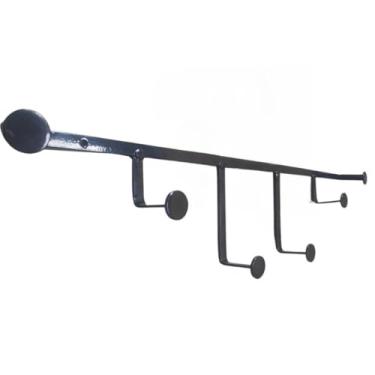 Imagem de Organizador De Roupas Cabideiro De Chão Arara Com Sapateira Em Aço Desmontável(CABIDEIRO INDUSTRIAL PRETO)