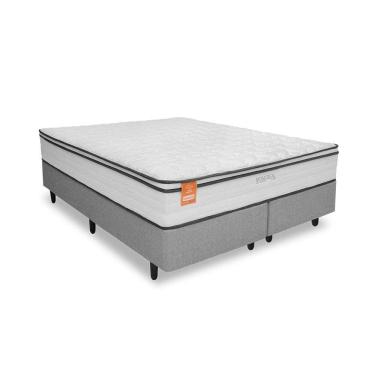 Imagem de Cama Box Casal Queen Size Mga Itaflex Universal Colchão Branco