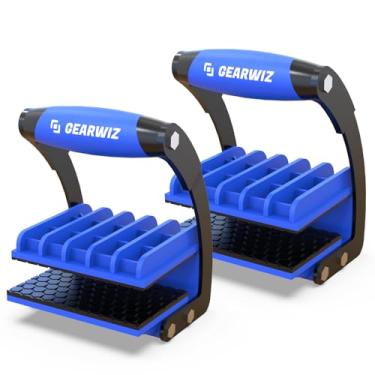 Imagem de Gearwiz Ferramenta de suporte de painel – Transporte de madeira compensada para drywall e folhas grandes de até 45 kg – Pega ergonômica com uma mão – Elevador de madeira resistente e folha de