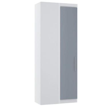 Imagem de Guarda Roupa Modulado 134,50cm 2 Portas De Correr Alpes Luciane Móveis Branco Pf Com Avelã Pf