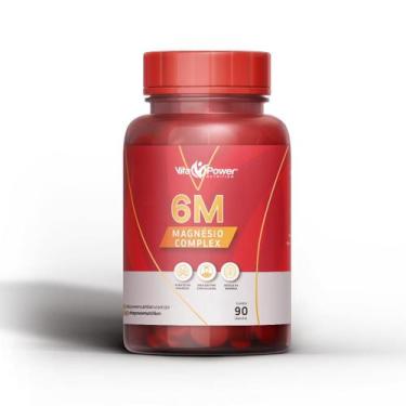 Imagem de 6m Magnésio Complex 90 Cápsulas  6 Fontes de Magnésio - Vita Power Nut