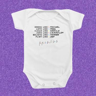 Imagem de Body de Bebê Roupinha Presente Temático Friends Amigos Menino Menina M