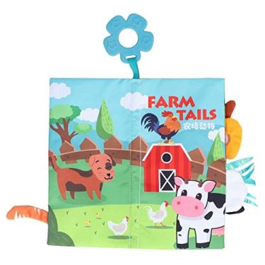 Imagem de Hztyyier Livro de Pano para Bebês, Animal de Desenho Animado, Melhora a Capacidade Cognitiva, Cores Brilhantes para Aprendizagem Sensorial, Livro de Pano Infantil