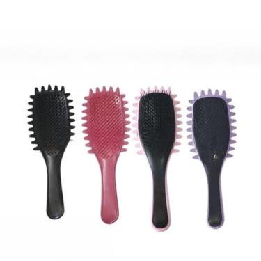 Imagem de Escova Onda Finalizadora – Definição de Cachos Perfeitos para Cabelo Cacheado e Crespo, Reduz Frizz e Facilita a Fitagem(Escova Aleatória)