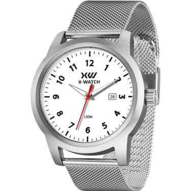 Imagem de Relógio X-Watch Masculino Ref: Xmss1066 B2sx Casual Mesh Prateado