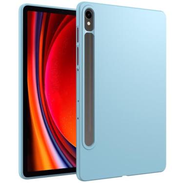 Imagem de GUNPRIO Capa azul claro para Samsung Galaxy Tab S9 11 polegadas / S9 FE 27.7 cm, ultrafina, macia, flexível TPU capa traseira