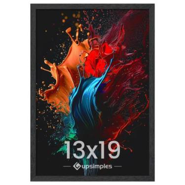 Imagem de Porta-retratos upsimples de 13 x 19 cm, galeria de parede, preto, paco
