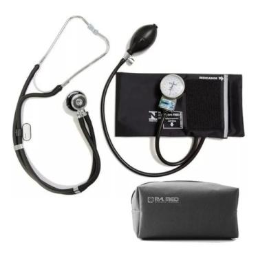 Imagem de Kit Estetoscopio Duplo + Aparelho De Medir Pressão Arterial Esfigmoman