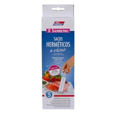 Imagem de Saco Hermético Vácuo Plástico 1L Sanremo