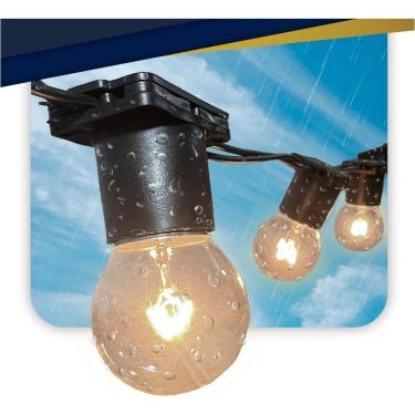 Imagem de Varal De Luz Cordão Ilum Incandescente 15W Clara 127V Preto