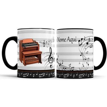 Imagem de Caneca Música Instrumento Orgão - Elicomics, COM NOME