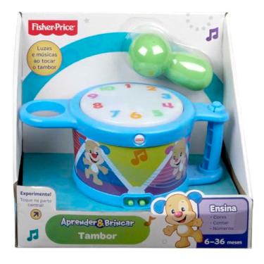 Imagem de Fisher-Price Aprender e Brincar Brinquedo para Bebês Tambor para crianças a partir de 6 meses