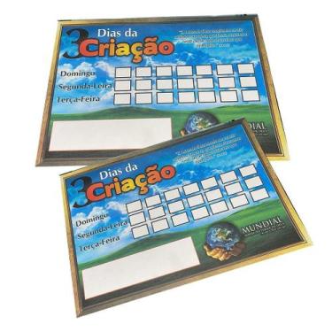 Imagem de Cartela 3 Dias da Criação IMPD - 100 Unidades de Papel Couche 150 - no