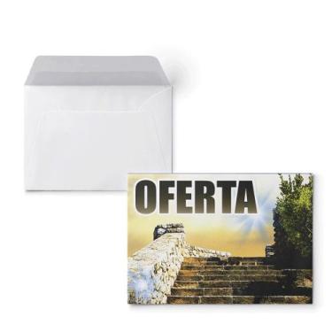 Imagem de Envelope Colado Oferta 02 - Pacote com 100 Unidades de Papel Offset 70