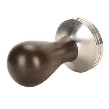 Imagem de Tamper para Máquina de café Tamper de café Cabo de Madeira Maciça Aço Inoxidável Fácil de Usar Prensa de café Tamper Acessórios para Máquina de café para Cafeteria Doméstica