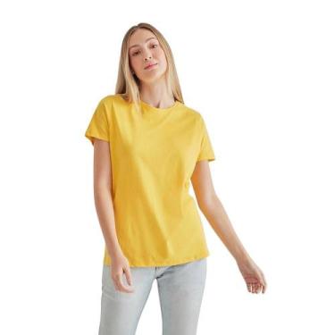 Imagem de Camiseta Fem Simples Reserva, PP, Amarelo