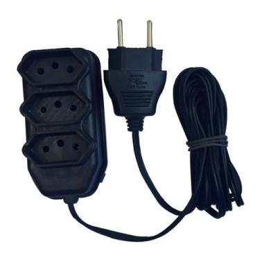 Imagem de Extensão Elétrica Tripla 10A com 3 Tomadas C/Opções de 2m, 3m e 10m – Cabo Resistente, Bivolt, Ideal para Casa, Escritório e Eletrônicos – Segurança, Alcance e Praticidade no Dia a Dia PREMIUM (10M)