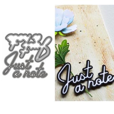 Imagem de DzIxY Conjunto de moldes de corte de metal de vocabulário inglês para fazer cartões, conjunto de recortes de papel, estêncil, suprimentos, modelos de máquina