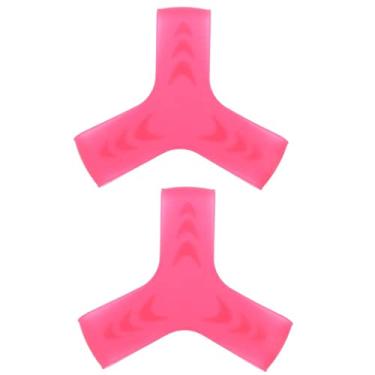 Imagem de Protetores de nadadeiras de mergulho - Tiras de silicone para snorkeling, natação, mergulho - Deslizamento de barbatana - Confortável e elástico - 2 peças incluídas - rosa, P