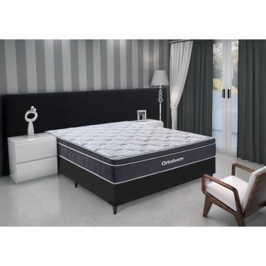 Imagem de Cama Box E Colchão Elegant Superpocket – Casal(138x188) - Ortobom