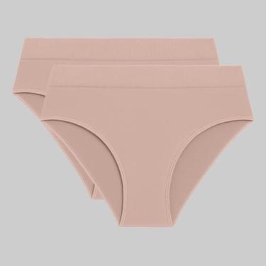 Imagem de Kit 2 Calcinhas Básica Clássica Loba Lupo 40300, Natural peach, G
